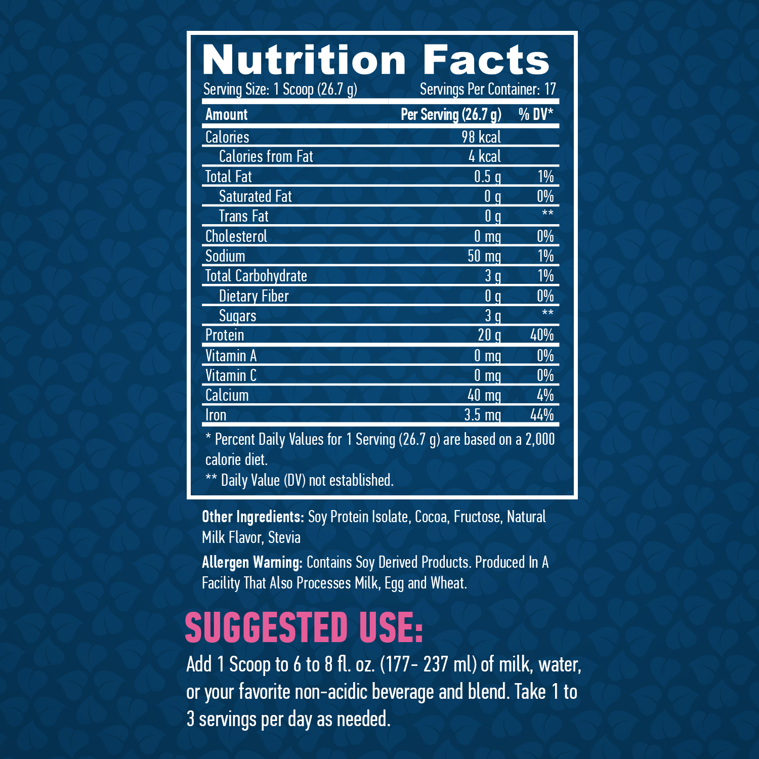 HAYA LABS 100% Soy Protein Isolate / NON GMO