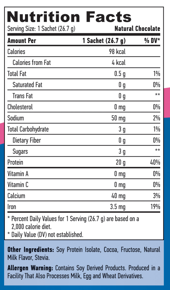 HAYA LABS 100% Soy Protein Isolate / Sachet