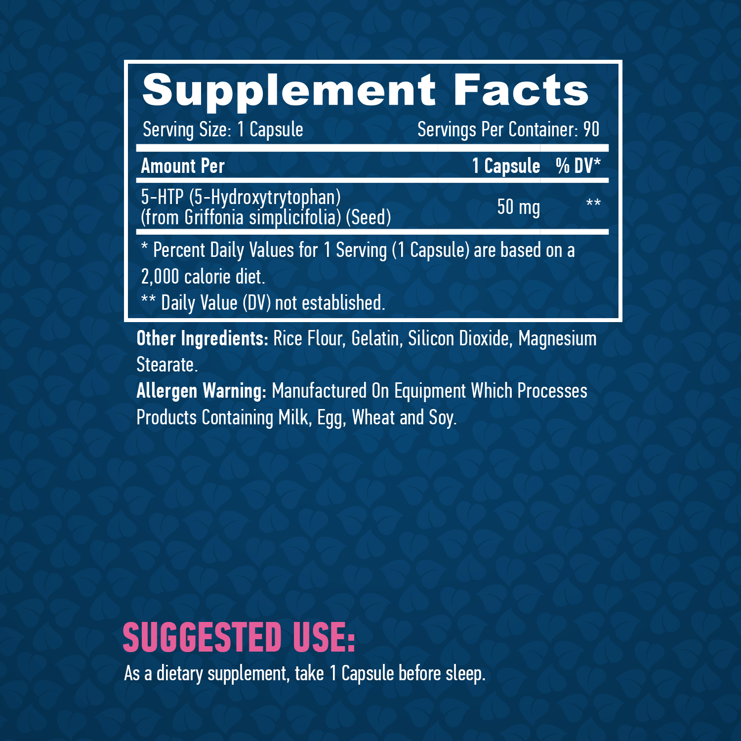 HAYA LABS 5-HTP 50 mg / 90 Caps