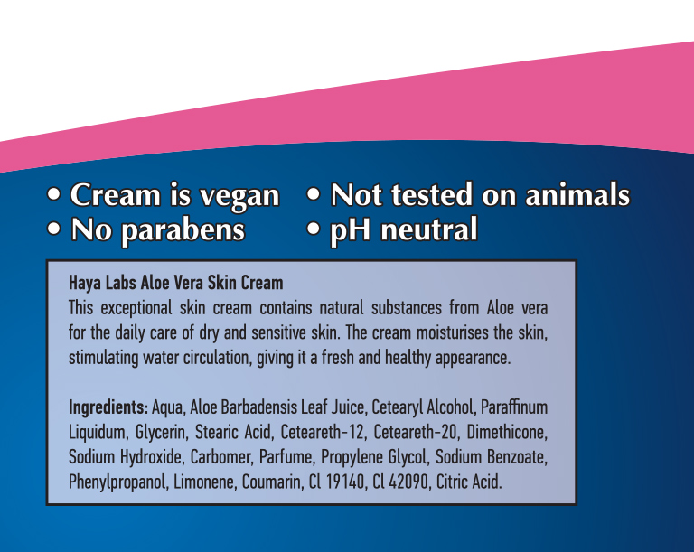 HAYA LABS Aloe Vera Cream / 250ml.