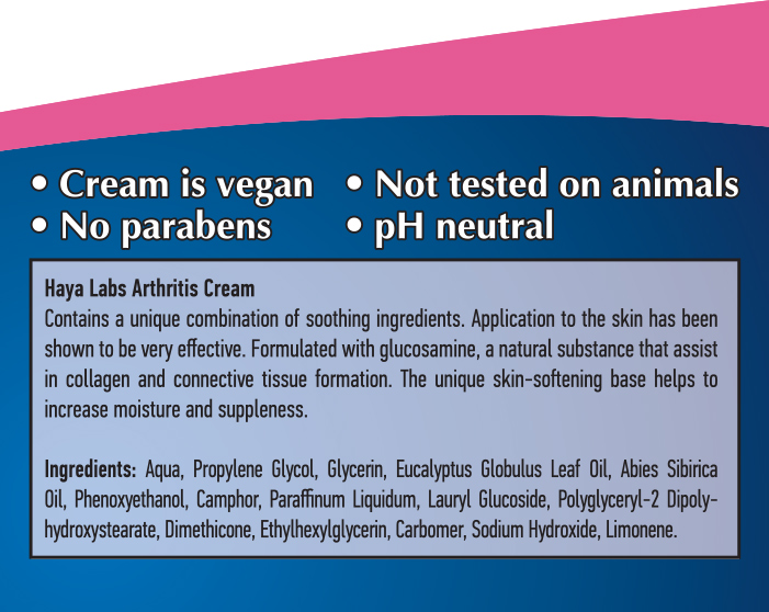 HAYA LABS Arthritis Cream 250ml.