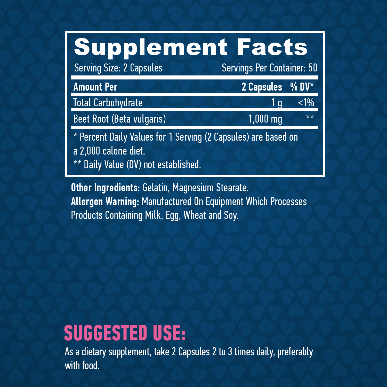 HAYA LABS Beet root /Beta Vulgaris/ 500 mg / 100 Caps