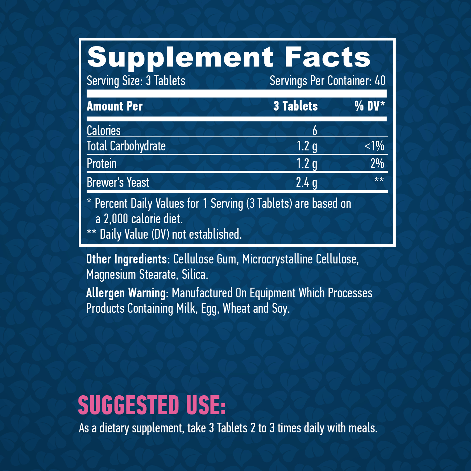 HAYA LABS Brewer's Yeast 800 mg / 120 Tabs