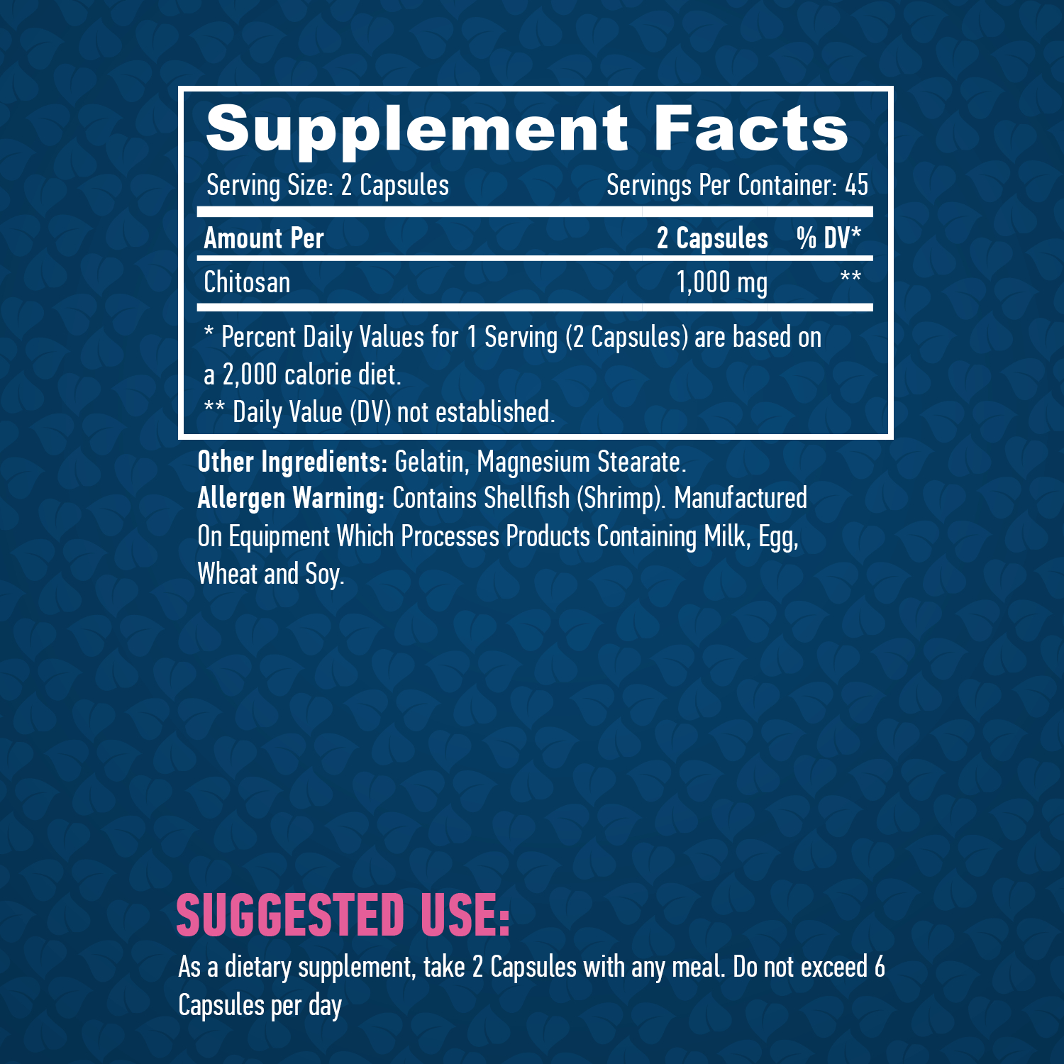 HAYA LABS Chitosan 500 mg / 90 Caps