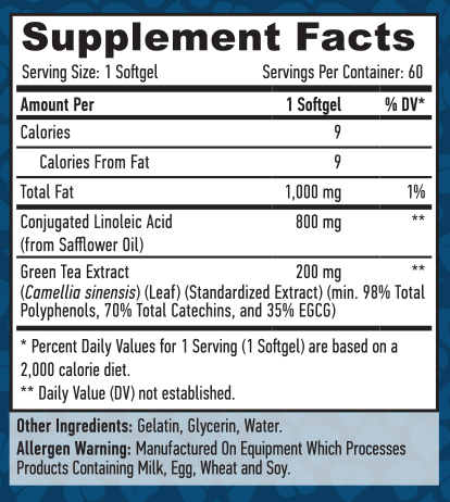 HAYA LABS CLA + Green Tea / 60 Softgels