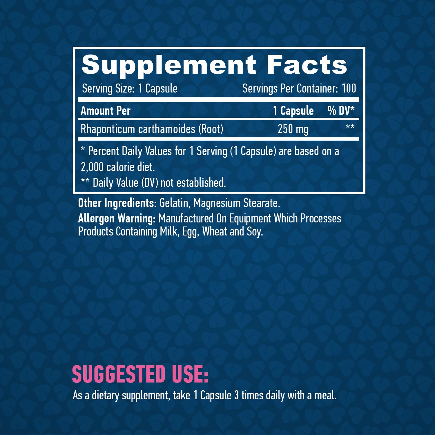 HAYA LABS Ecdysterone 250 mg / 100 Caps