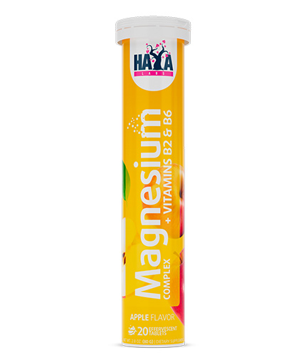 HAYA LABS Magnesium Complex + Vitamin B2 & B6 / 20 Effervescent Tabs