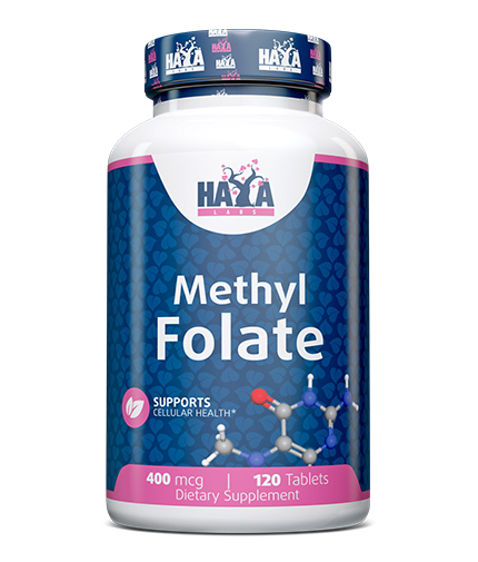 HAYA LABS Methyl Folate 400 mcg (5-MTHF) / 120 Tabs