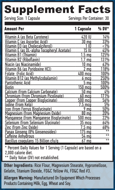 HAYA LABS Multivitamin Complex / 30 Caps