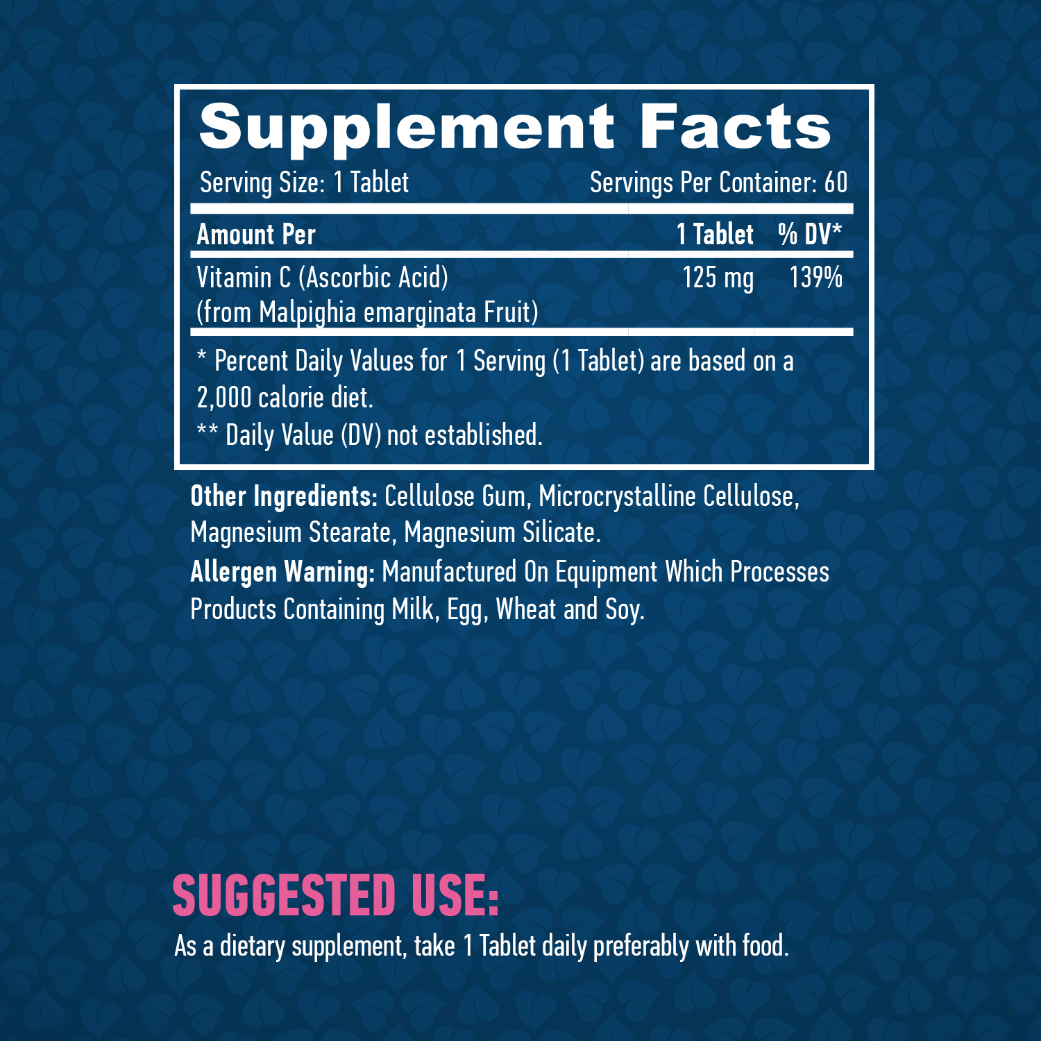 HAYA LABS Natural Vitamin C from Acerola Fruit / 60 Tabs