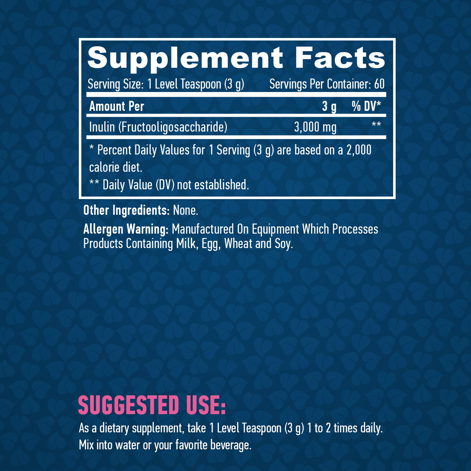 HAYA LABS Prebiotic INULIN / 200 g