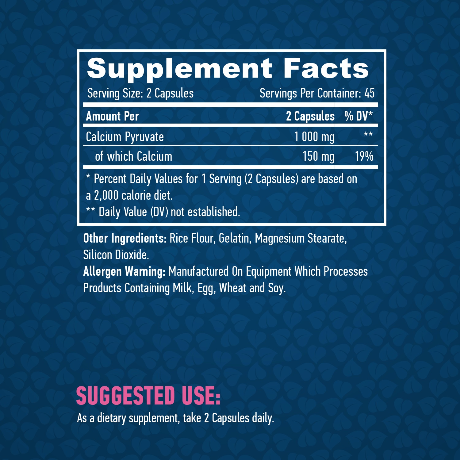 HAYA LABS Pyruvate 500 mg / 90 Caps