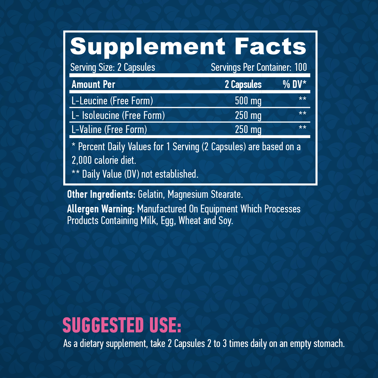 HAYA LABS Sports BCAA 2:1:1 500 mg / 200 Caps