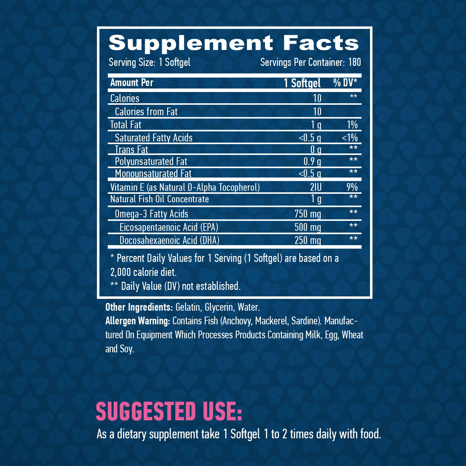 HAYA LABS Ultra Omega 3 Fish Oil / 180 Softgels