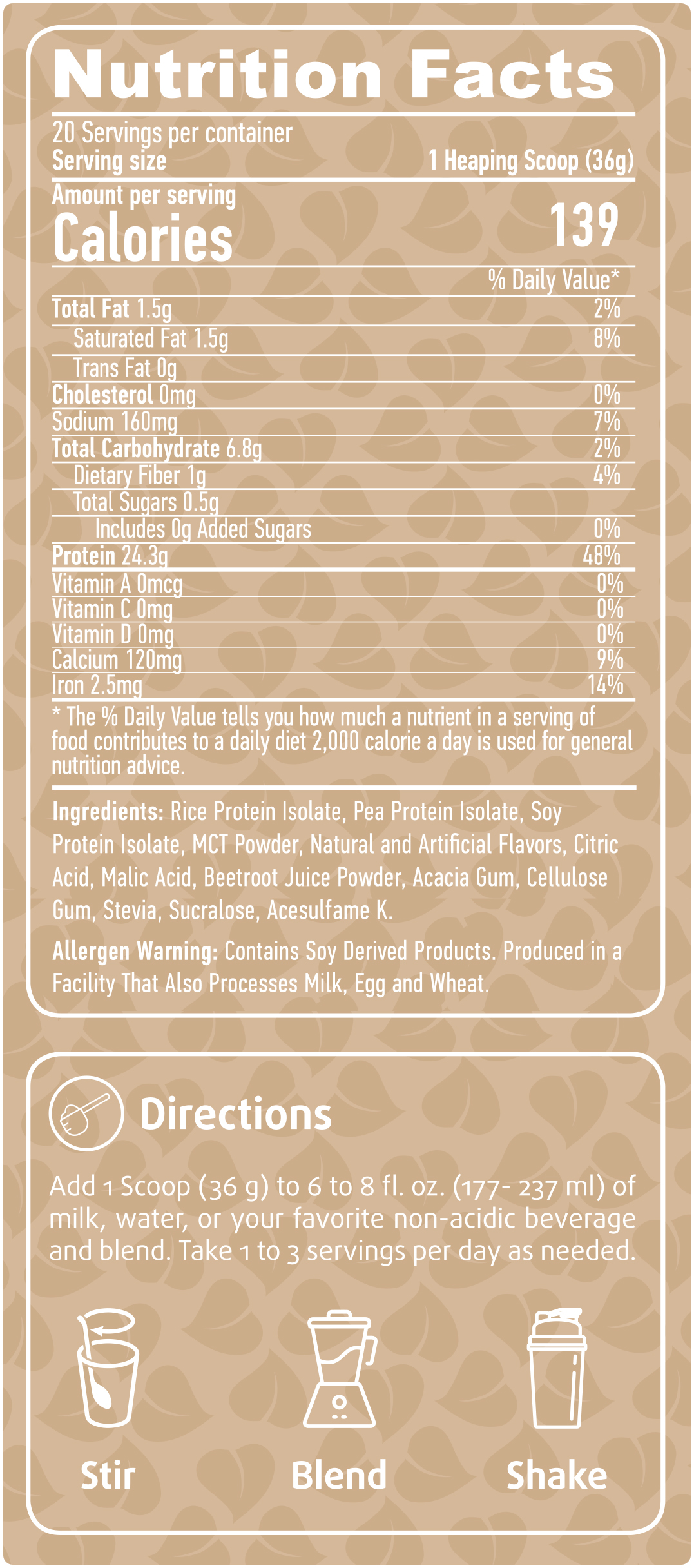 HAYA LABS Vegan Protein