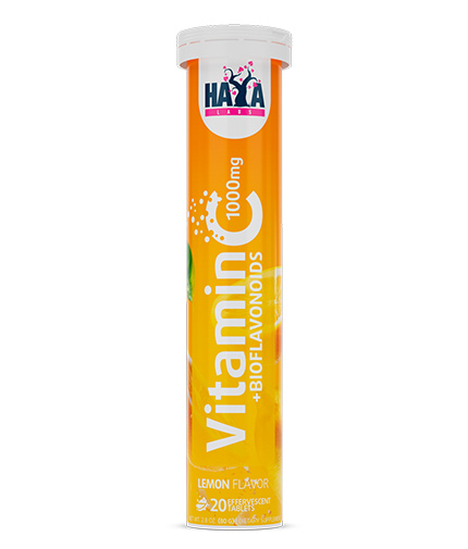 HAYA LABS Vitamin C 1000 mg + Bioflavonoids / 20 Effervescent Tabs